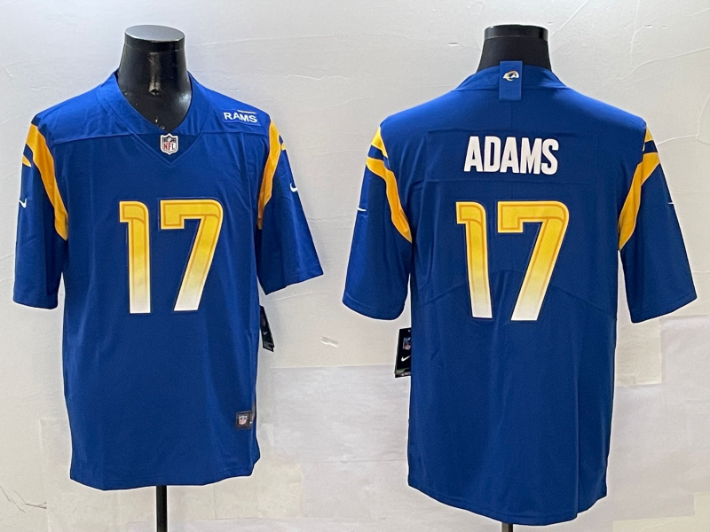 Men's Los Angeles Rams Davante Adams #17 Royal Game Player Jersey