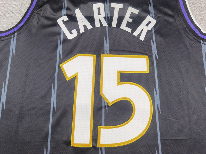 Men's Toronto Raptors Vince Carter #15 Black 2024/25 Swingman Player Jersey - City Edition
