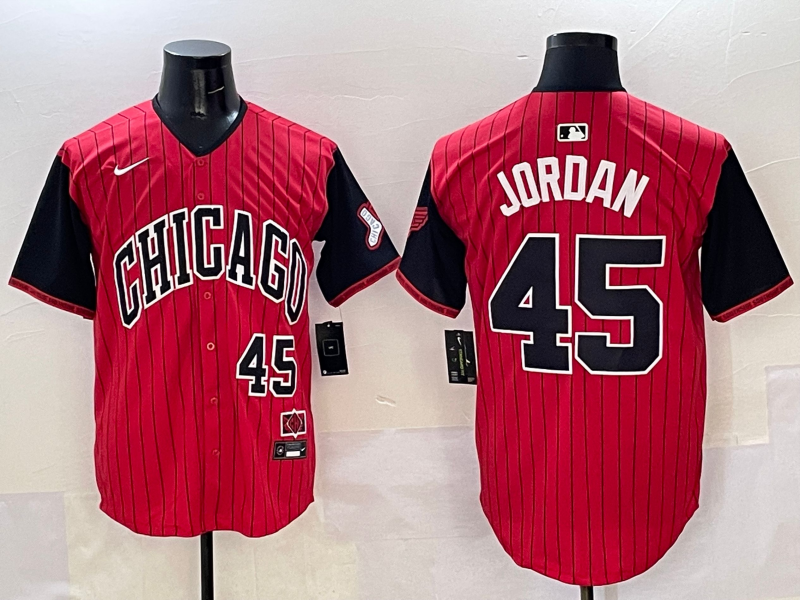 Men's Chicago White Sox Michael Jordan #45 Red/Black 2025 City Connect Limited Player Jersey