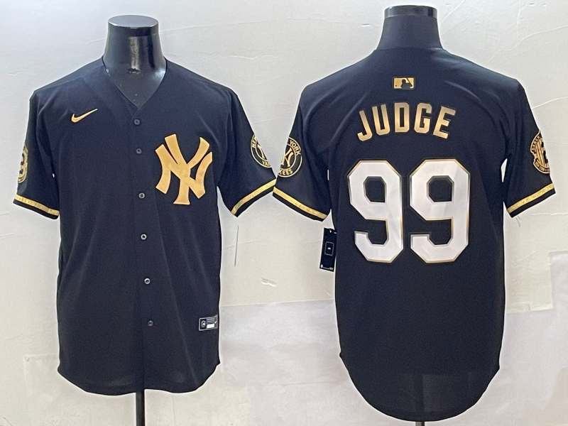 Men's New York Yankees Aaron Judge #99 Black Player Game Jersey