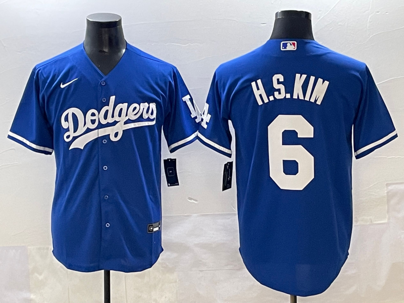 Men's Los Angeles Dodgers Hyeseong Kim #6 Royal Player Jersey