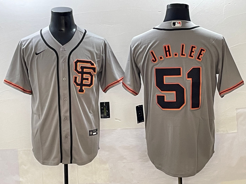 Men's San Francisco Giants Jung Hoo Lee #51 Gray Limited Player Jersey