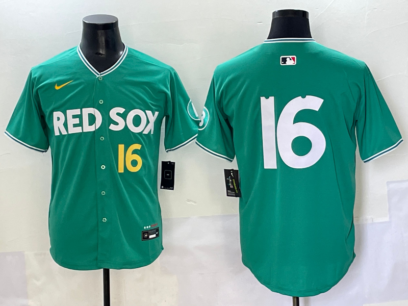Men's Boston Red Sox Jarren Duran #16 Green 2025 City Connect Limited Player Jersey