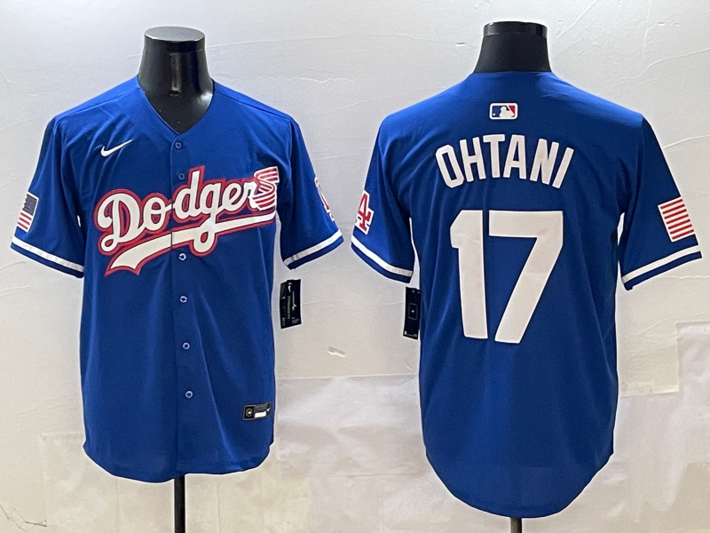 Men's Los Angeles Dodgers Shohei Ohtani #17 Royal Team Game Jersey
