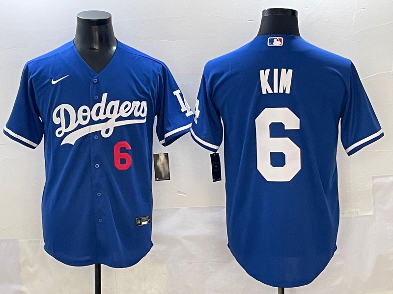 Men's Los Angeles Dodgers Hyeseong Kim #6 Royal Limited Player Jersey
