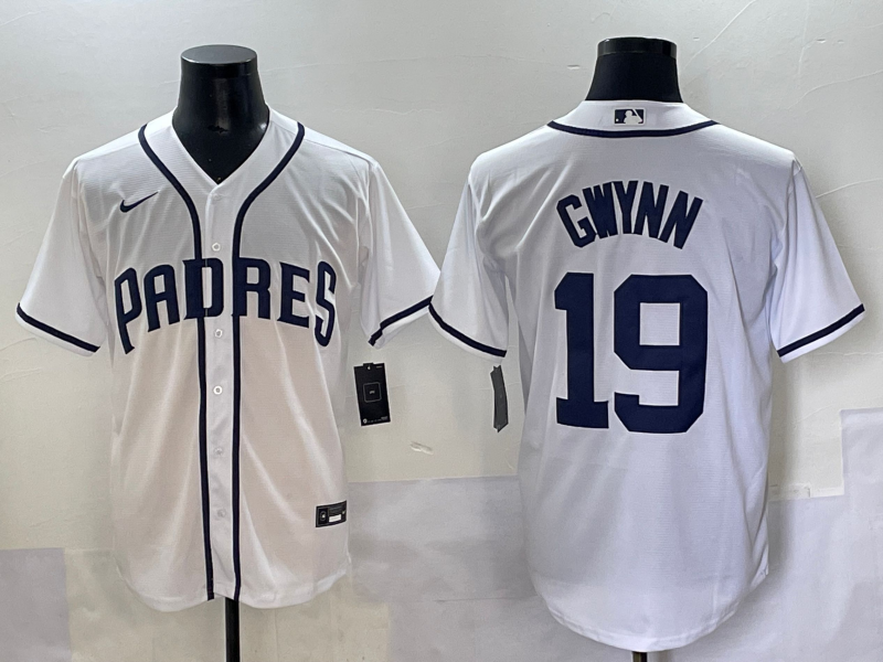 Men's San Diego Padres Tony Gwynn #19 White Limited Player Jersey