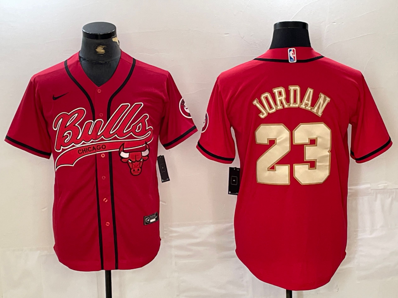Men's Chicago Bulls Michael Jordan #23 Red Limited Player Jersey