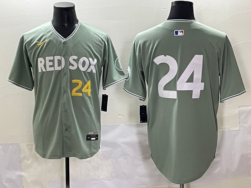 Men's Boston Red Sox Trevor Story #24 Gray 2025 City Connect Limited Player Jersey