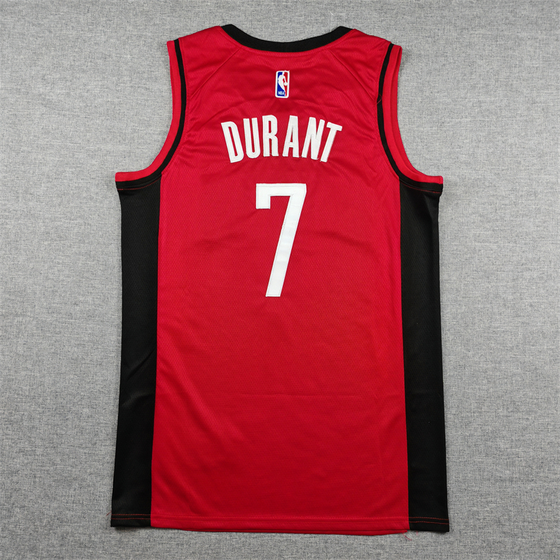 Men's Houston Rockets Kevin Durant #7 Red Swingman Player Jersey - Icon Edition