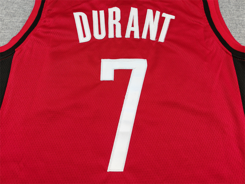 Men's Houston Rockets Kevin Durant #7 Red Swingman Player Jersey - Icon Edition
