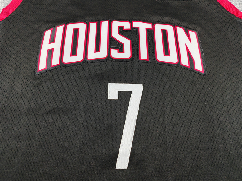 Men's Houston Rockets Kevin Durant #7 Black Swingman Player Jersey - Statement Edition