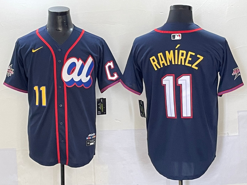 Men's American League Jose Ramirez #11 Navy 2025 All-Star Edition Limited Player Jersey