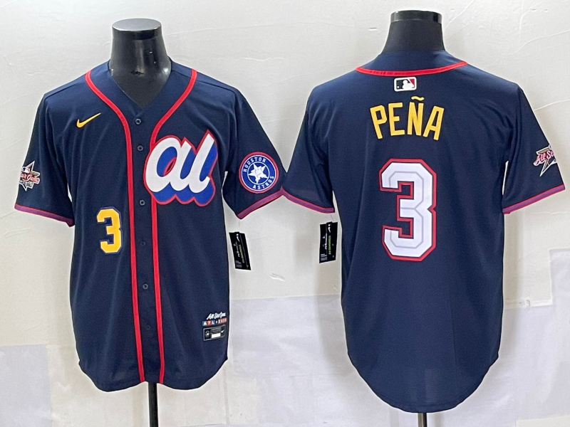 Men's American League Jeremy Pena #3 Navy 2025 All-Star Edition Limited Player Jersey
