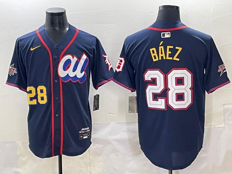 Men's American League Javier Baez #28 Navy 2025 All-Star Edition Limited Player Jersey