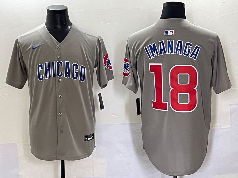 Men's Chicago Cubs Shota Imanaga #18 Gray Limited Player Jersey