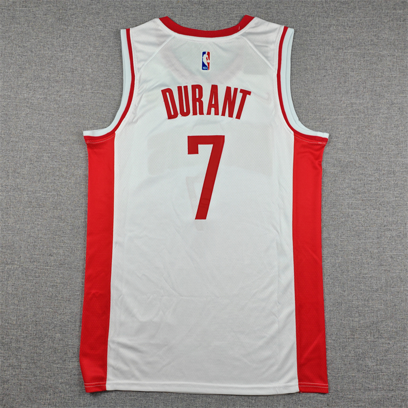 Men's Houston Rockets Kevin Durant #7 White 2020/21 Swingman Jersey - Association Edition