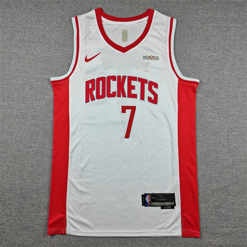 Men's Houston Rockets Kevin Durant #7 White 2020/21 Swingman Jersey - Association Edition