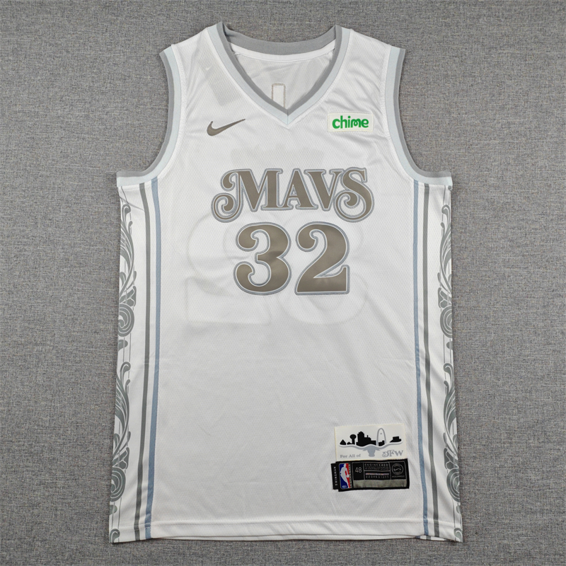 Men's Dallas Mavericks Cooper Flagg #32 White 2024/25 Swingman Player Jersey - City Edition