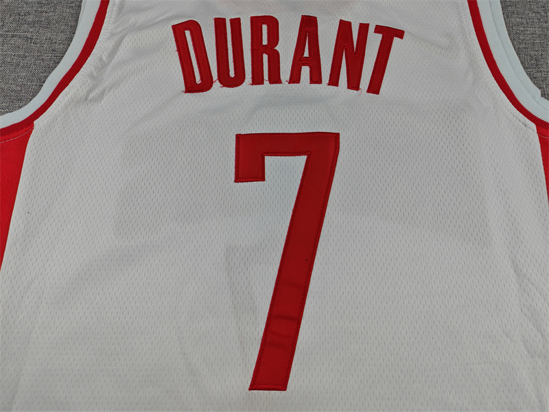 Men's Houston Rockets Kevin Durant #7 White 2020/21 Swingman Jersey - Association Edition