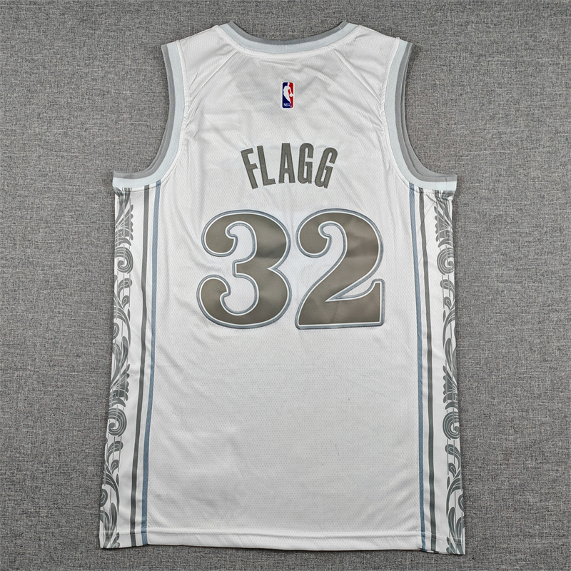 Men's Dallas Mavericks Cooper Flagg #32 White 2024/25 Swingman Player Jersey - City Edition