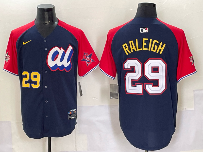 Men's American League Cal Raleigh #29 Navy 2025 All-Star Edition Game Jersey
