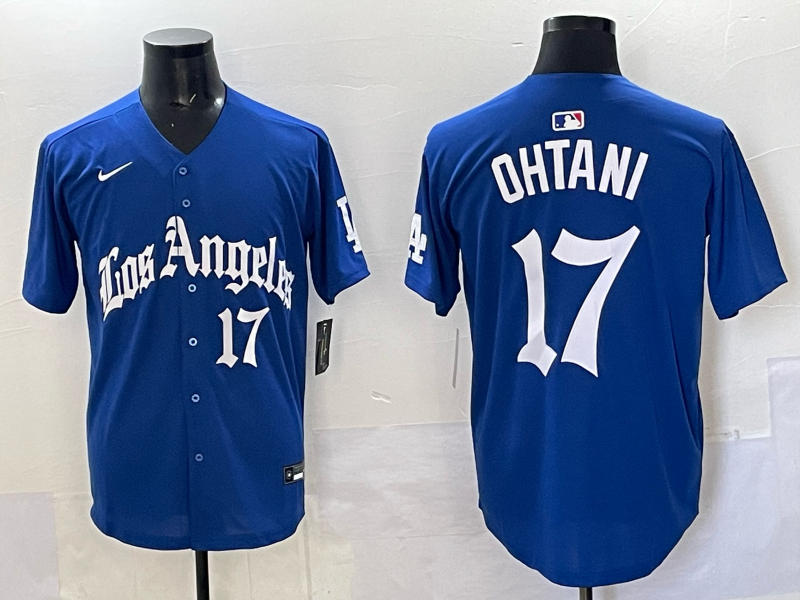 Men's Los Angeles Dodgers Shohei Ohtani #17 Royal Alternate Game Jersey