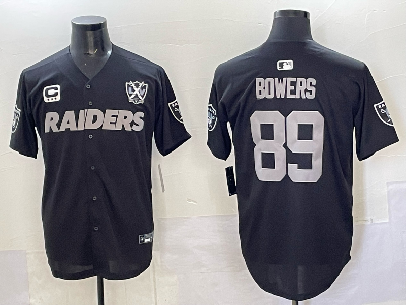 Men's Las Vegas Raiders Brock Bowers #89 Black Player Jersey