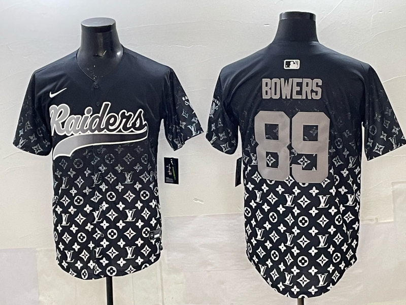 Men's Las Vegas Raiders Brock Bowers #89 Black Game Player Jersey
