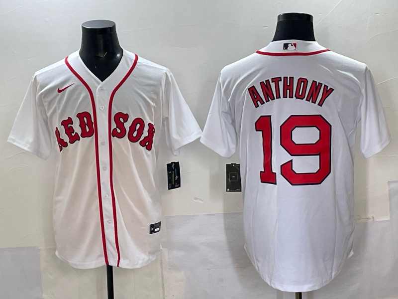 Men's Boston Red Sox Roman Anthony #19 White Home Limited Player Jersey