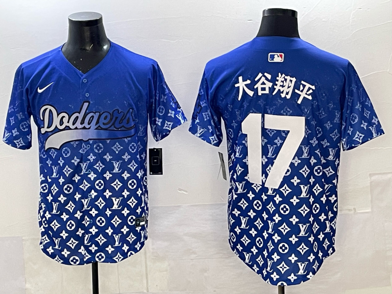 Men's Los Angeles Dodgers Shohei Ohtani #17 Royal Alternate Player Game Jersey