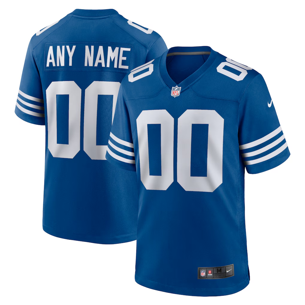 Men's Indianapolis Colts Royal Alternate Custom Jersey