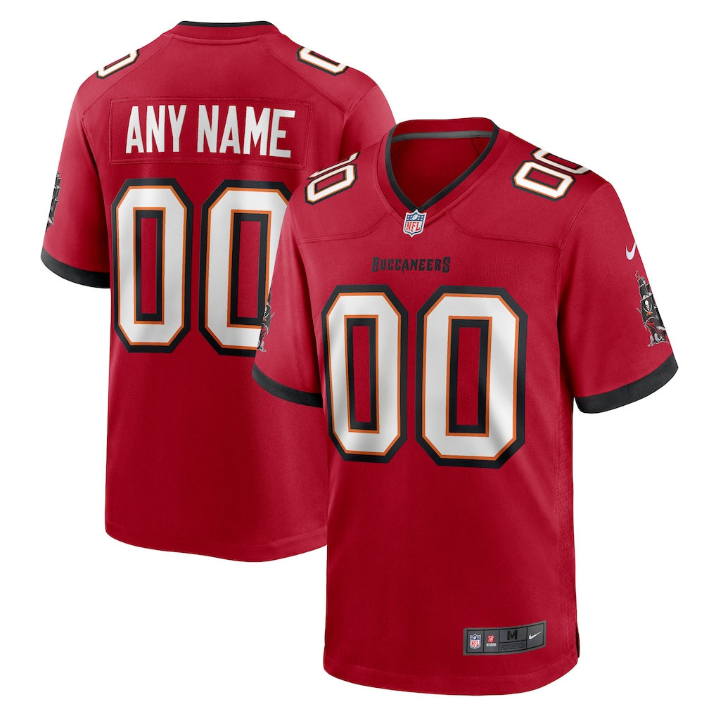 Men's Tampa Bay Buccaneers Red Team Custom Game Jersey