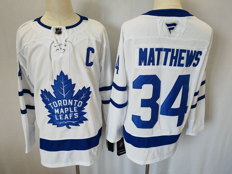 Men's Toronto Maple Leafs Auston Matthews #34 Fanatics White Player Jersey