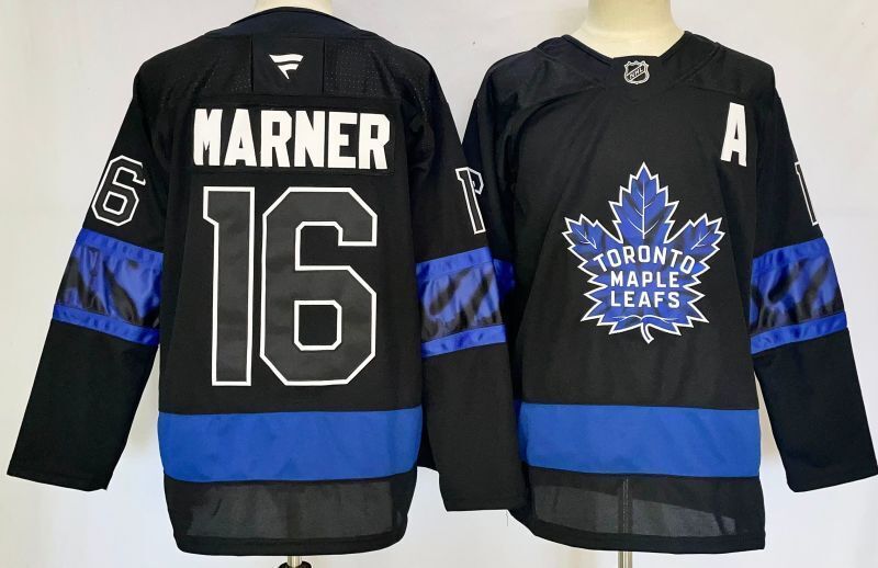Men's Toronto Maple Leafs Mitchell Marner #16 Fanatics Black Player Jersey