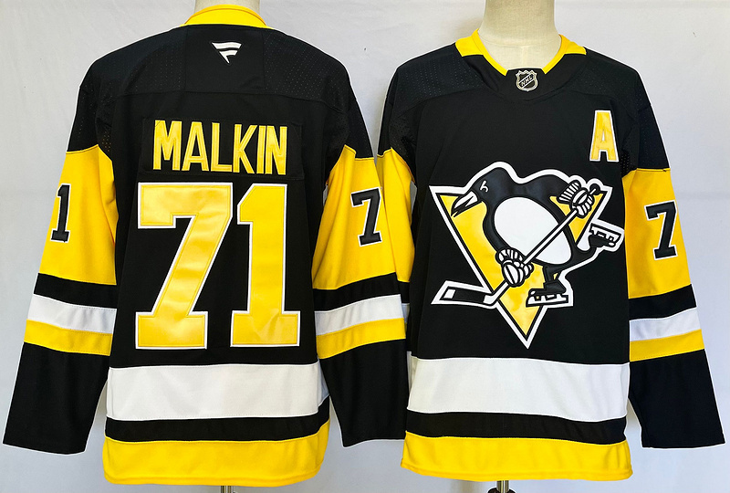 Men's Pittsburgh Penguins Evgeni Malkin #71 Fanatics Black Jersey
