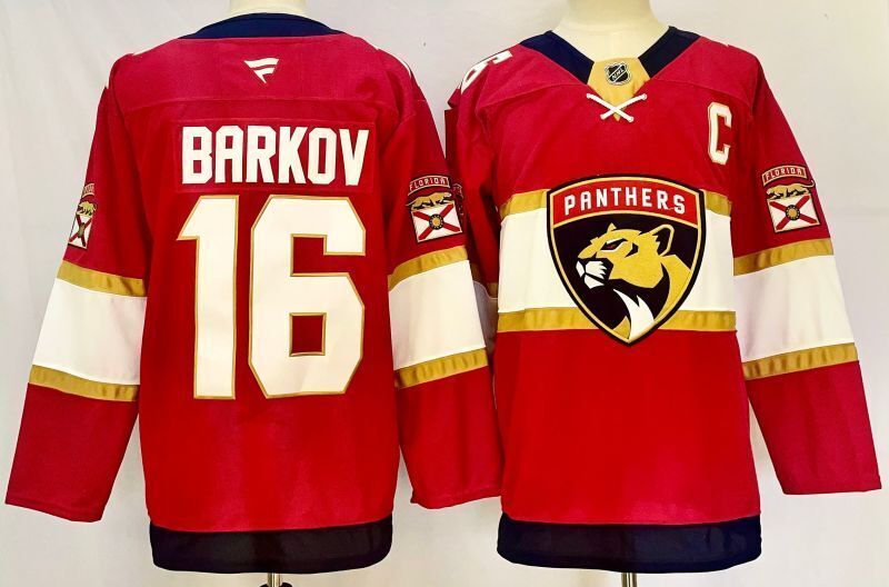 Men's Florida Panthers Aleksander Barkov #16 Fanatics Red Home Breakaway Jersey