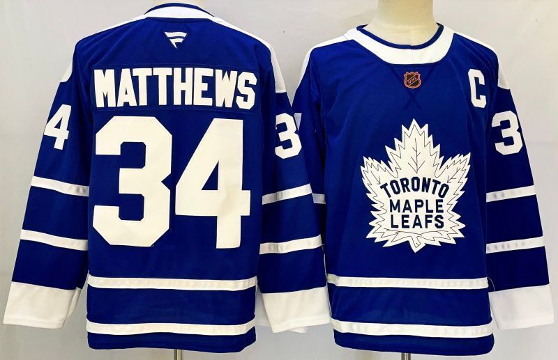 Men's Toronto Maple Leafs Auston Matthews #34 Fanatics Blue Jersey