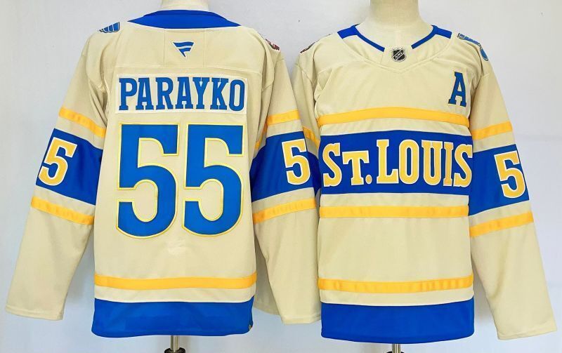Men's St. Louis Blues Colton Parayko #55 Fanatics Cream Player Jersey