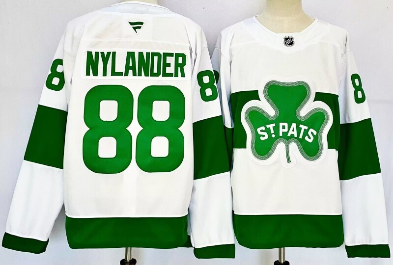 Men's Toronto Maple Leafs William Nylander #88 Fanatics White St. Patricks Alternate Jersey