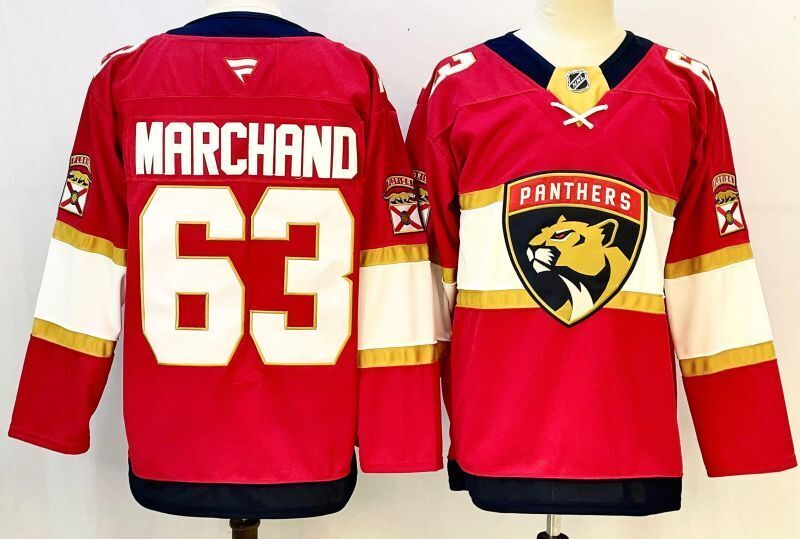 Men's Florida Panthers Brad Marchand #63 Fanatics Red Home Breakaway Jersey