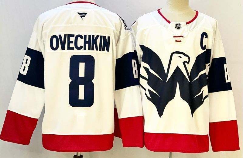Men's Washington Capitals Alexander Ovechkin #8 Fanatics White Player Jersey
