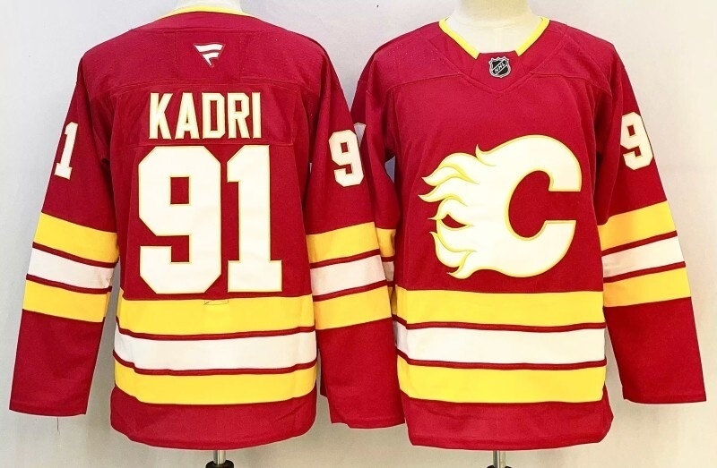 Men's Calgary Flames Nazem Kadri #91 Fanatics Red Home Breakaway Player Jersey