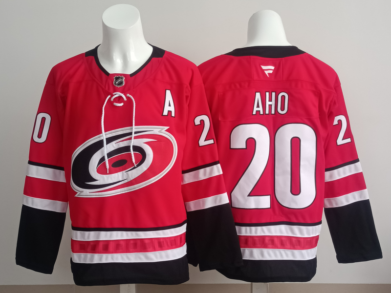 Men's Carolina Hurricanes Sebastian Aho #20 Fanatics Red Jersey