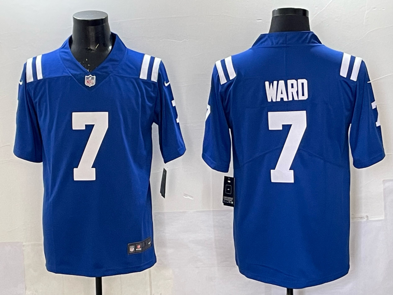 Men's Indianapolis Colts Charvarius Ward #7 Royal Player Game Jersey