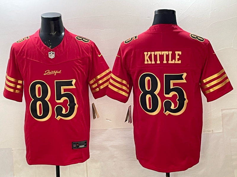 Men's San Francisco 49ers George Kittle #85 Red 2025 Rivalries Collection Game Jersey