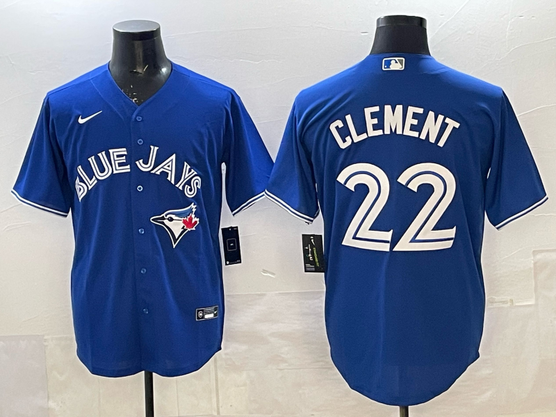 Men's Toronto Blue Jays Ernie Clement #22 Rush Blue Replica Player Jersey