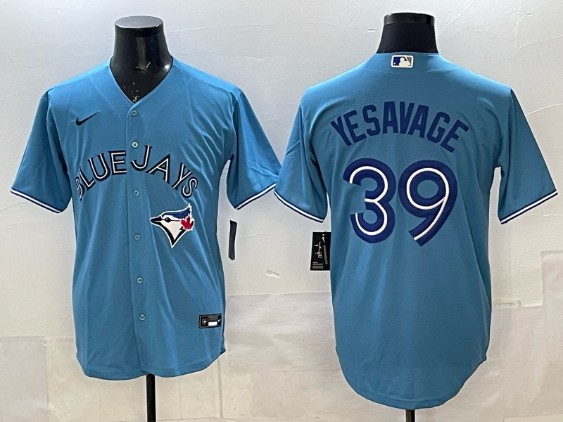 Men's Toronto Blue Jays Trey Yesavage #39 Powder Blue Replica Player Jersey