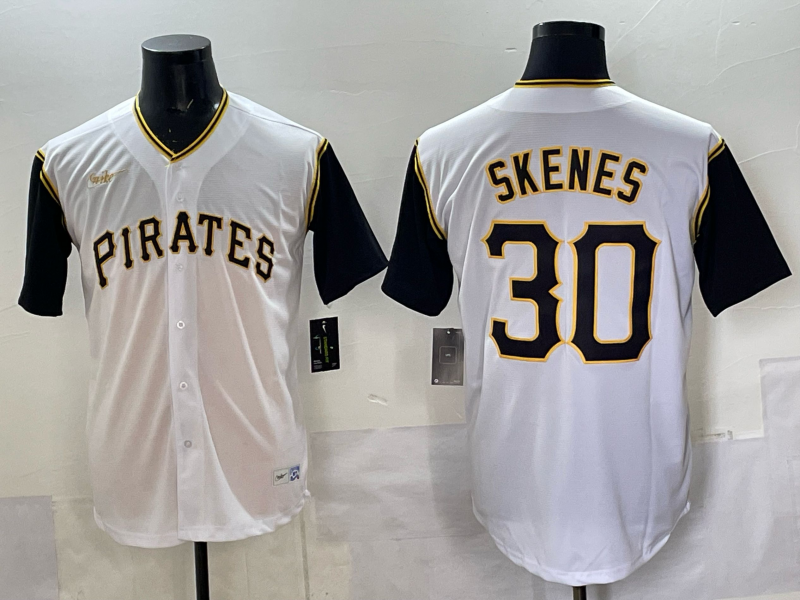 Men's Pittsburgh Pirates Paul Skenes #30 White Limited Player Jersey