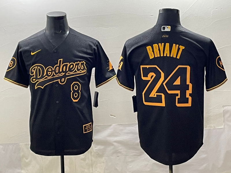 Men's Los Angeles Dodgers Kris Bryant #24 Black Limited Player Jersey