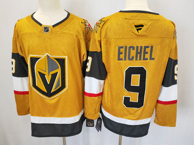 Men's Vegas Golden Knights Jack Eichel #9 Gold Home Breakaway Player Jersey